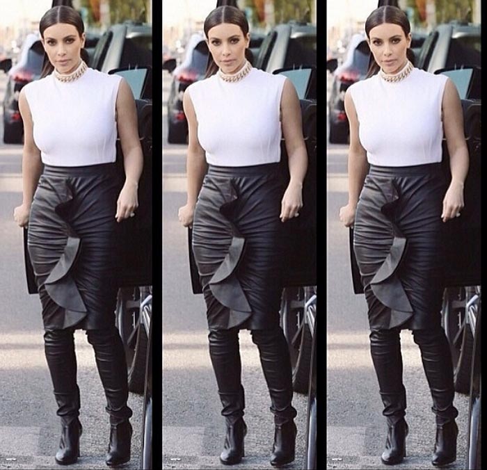 Kim Kardashian Tamara Mellon boots