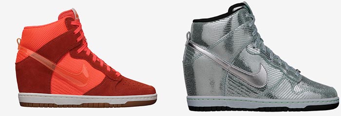 Bekijk en shop hier deze te gekke Nike wedge sneakers. Metallics en glitter & glamour. Shop de Nike wedge sneakers van 2014 hier. Ontdek de designs.