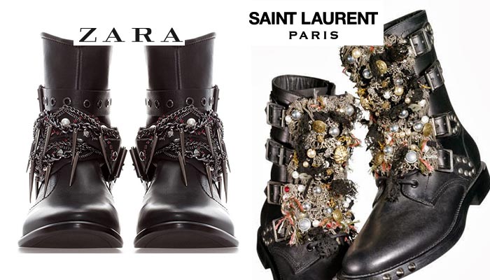 Copyspotter: Zara kopieert Saint Laurent boots. Lees alles over onze copyspotter: Zara kopieert Saint Laurent boots. Bekijk hier de overeenkomsten.