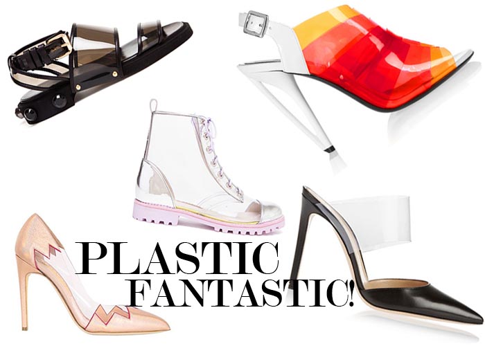 Rock de PVC trend: schoenen met een transparante touch. Alles over de PVC trend: doorzichtige schoenen en transparant voor de zomer van 2014.