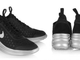 Musthave: Nike LunarElite Sky Hi canvas sneakers