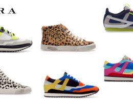 Shoppen bij Zara: sneakers in kleur en vrolijke prints