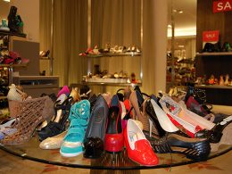 Designer shoes met humor