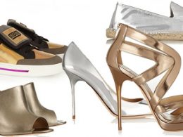 Trends zomer 2015: metallic shoes